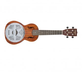 GRETSCH G9112 Resonator-Ukulele with Gig Bag, Ovangkol Fingerboard, Biscuit Cone, Honey Mahogany Stain
