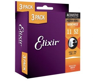 Elixir 3 PACK 11-52 Custom Light(16544)