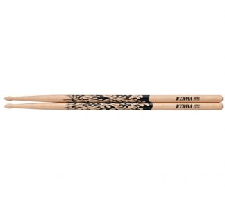 Tama - 5A-F Rhythmic Fire (Natur og svart) trommestikker