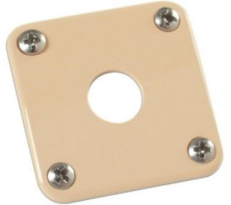 Gibson - PRJP-030, Jack Plate, Creme Plastic