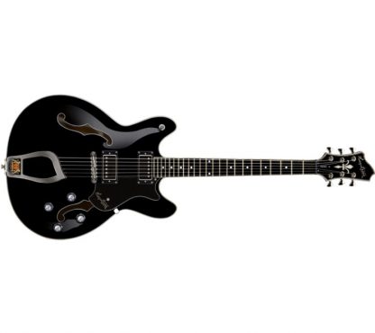 Hagström - Viking Black, El-gitar(Hollowbody)